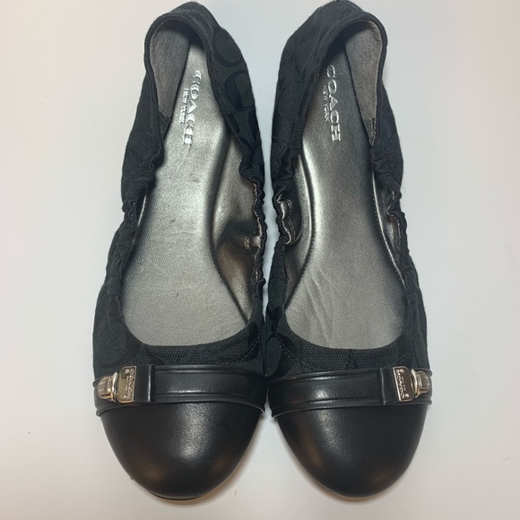 Coach Black Ballet Flats - Picture 1 of 6